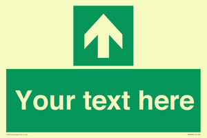 Safe condition Custom arrow up sign